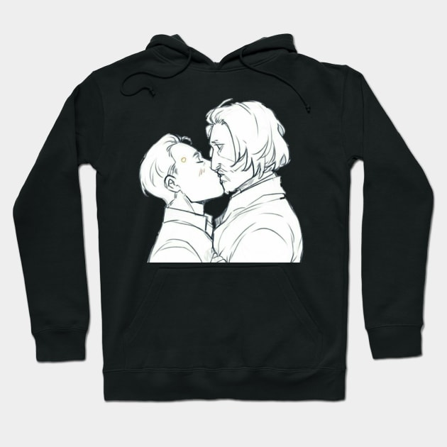 a kiss Hoodie by utterly_deviant